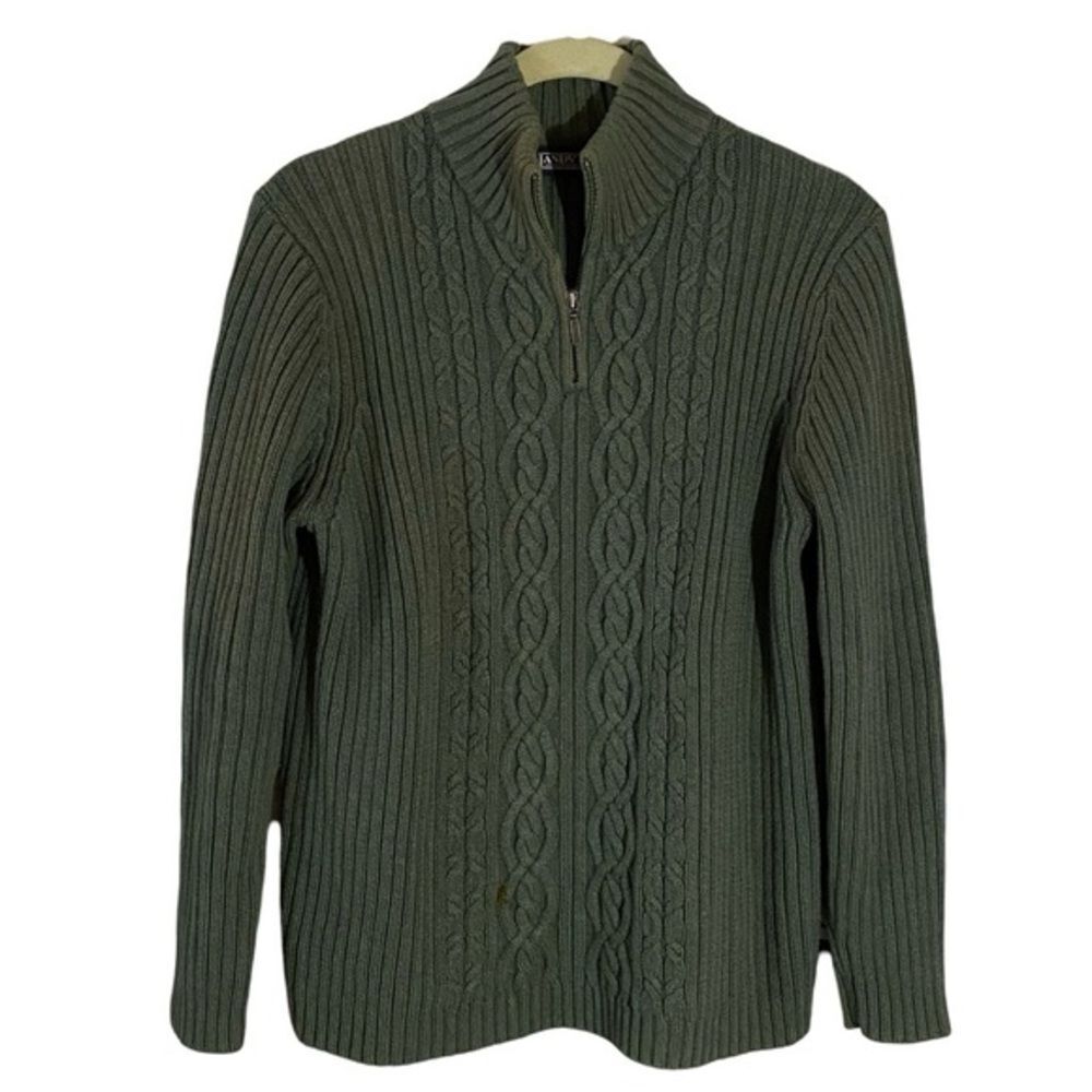 Lands' End 1/4 Zip Sweater Women's Medium Vintage - Picture 1 of 8
